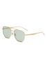 Main View - Click To Enlarge - RAY-BAN - Double Bridge Metal Square Sunglasses