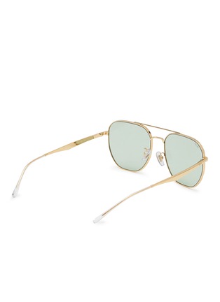 Figure View - Click To Enlarge - RAY-BAN - Double Bridge Metal Square Sunglasses
