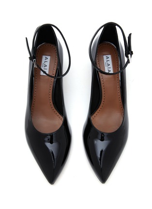Detail View - Click To Enlarge - ALAÏA - Runway Patent Leather Pumps