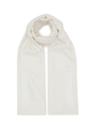 Main View - Click To Enlarge - JOVENS - Double-faced Silk Scarf with Pocket