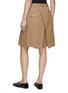 Back View - Click To Enlarge - SETCHU - Origami Stripe Pleated Wool Shorts