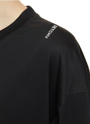  - SETCHU - Logo Print Cotton Long Sleeve T-Shirt