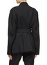 Back View - Click To Enlarge - SETCHU - Origami Belted Waist Double Breasted Blazer