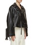 Detail View - Click To Enlarge - SETCHU - Zipper Detail Leather Jacket
