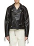 Main View - Click To Enlarge - SETCHU - Zipper Detail Leather Jacket