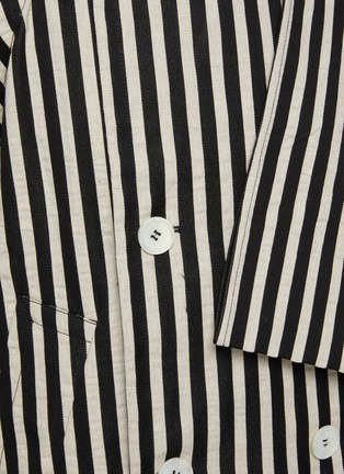  - SETCHU - Seersucker Stripe Cotton Linen Short Jacket
