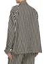 Back View - Click To Enlarge - SETCHU - Seersucker Stripe Cotton Linen Short Jacket