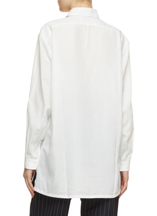 Back View - Click To Enlarge - SETCHU - Origami Side Slit Button-Up Shirt