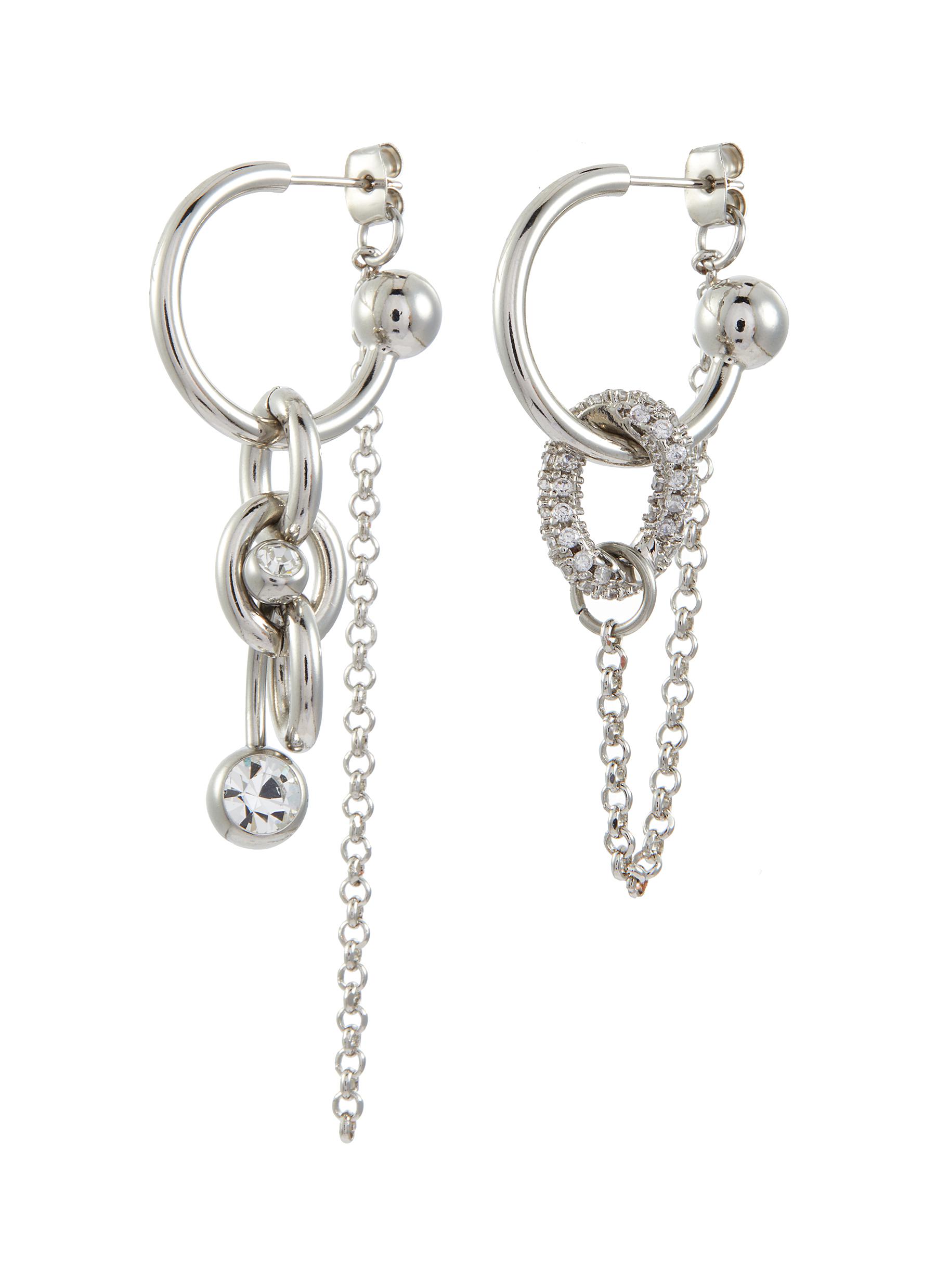 JUSTINE CLENQUET | Abel Palladium Plated Earrings | Women | Lane