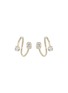 Main View - Click To Enlarge - JUSTINE CLENQUET - Maxine Palladium Plated Crystal Earrings