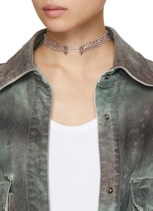 Figure View - Click To Enlarge - JUSTINE CLENQUET - Bonnie Palladium Plated Choker