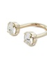 Detail View - Click To Enlarge - JUSTINE CLENQUET - Rae Palladium Plated Crystal Ring