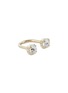 Main View - Click To Enlarge - JUSTINE CLENQUET - Rae Palladium Plated Crystal Ring