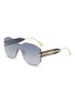 Main View - Click To Enlarge - FENDI - Fendigraphy Frameless Metal Sunglasses
