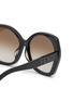 Detail View - Click To Enlarge - FENDI - Lettering Acetate Round Frame Sunglasses