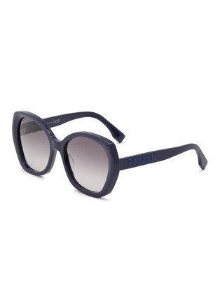 Main View - Click To Enlarge - FENDI - Lettering Acetate Sunglasses