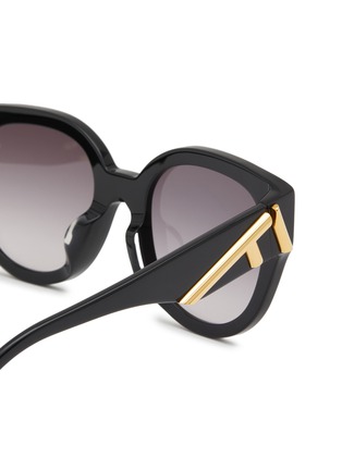 Detail View - Click To Enlarge - FENDI - Fendi First Acetate Round Frame Sunglasses