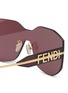 Detail View - Click To Enlarge - FENDI - Fendigraphy Frameless Geometric Metal Sunglasses
