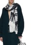 Figure View - Click To Enlarge - FALIERO SARTI - Scacco Printed Lurex Weave Scarf