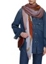 Figure View - Click To Enlarge - FALIERO SARTI - Frayed Venezia Printed Wool Blend Scarf