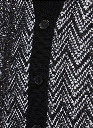  - MISSONI - Sequined Chevron Button Up Cardigan