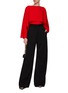 Figure View - Click To Enlarge - ROLAND MOURET - Long Sleeve Satin Crepe Top