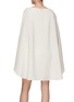 Back View - Click To Enlarge - ROLAND MOURET - Long Sleeve Satin Crepe Mini Dress