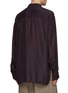 Back View - Click To Enlarge - DRIES VAN NOTEN - Oversized Lightweight Silk Shirt