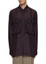 Main View - Click To Enlarge - DRIES VAN NOTEN - Oversized Lightweight Silk Shirt