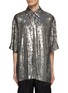 Main View - Click To Enlarge - DRIES VAN NOTEN - Paillettes Embellished Loose Fit Shirt