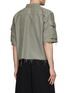 Back View - Click To Enlarge - DRIES VAN NOTEN - Bellow Pockets Cropped Shirt