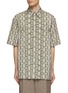 Main View - Click To Enlarge - DRIES VAN NOTEN - S Link Stripe Print Thread Embroidered Relaxed Fit Shirt