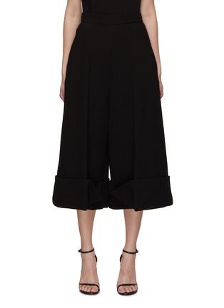 Main View - Click To Enlarge - BALMAIN - Cropped Double Crepe Pants