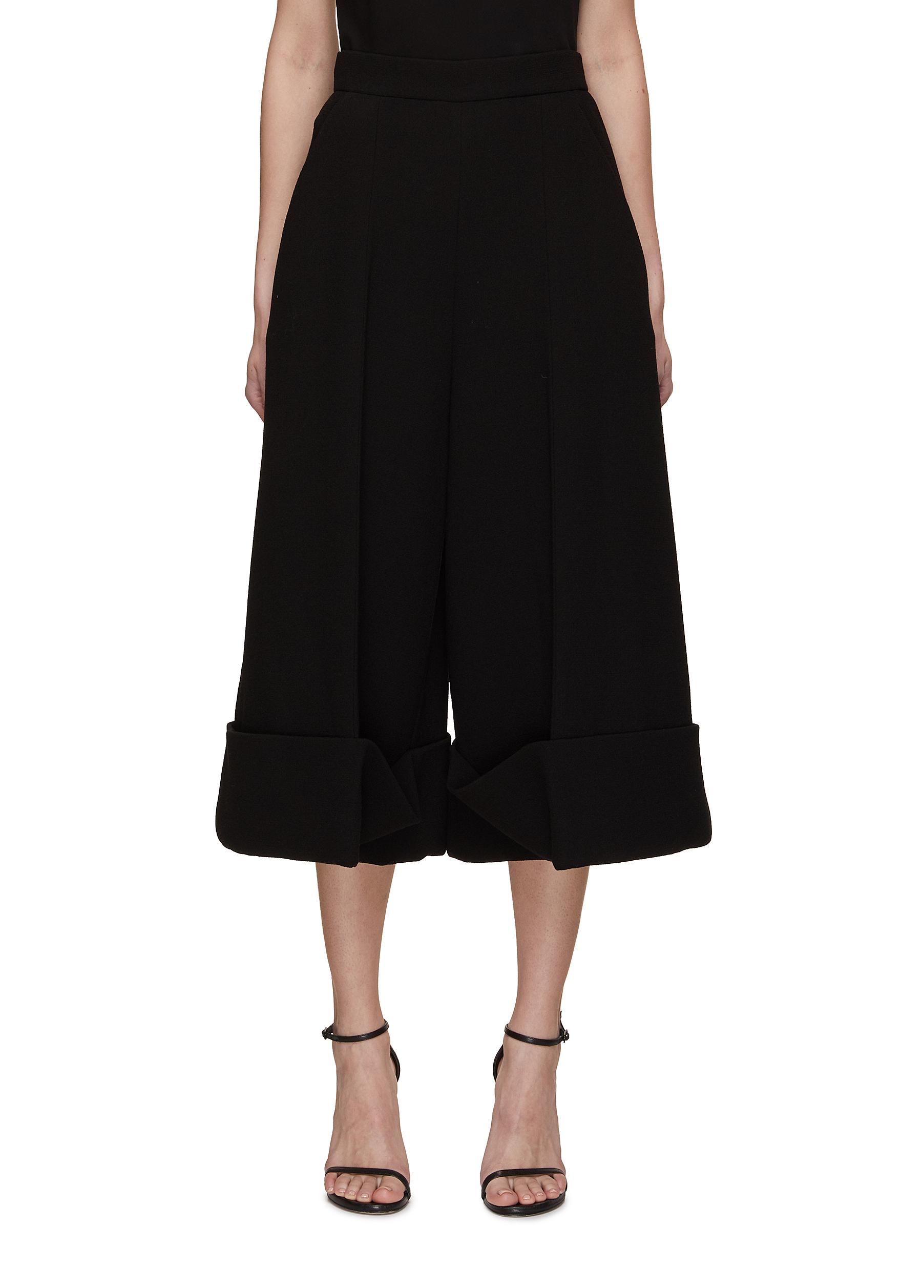 Cropped Double Crepe Pants