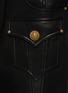  - BALMAIN - Belted Leather Mini Skirt