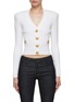 Main View - Click To Enlarge - BALMAIN - Structured Shoulder Knit Cardigan
