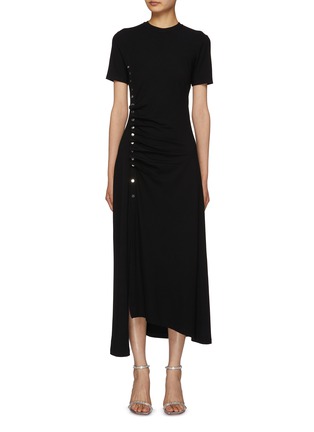 Main View - Click To Enlarge - PACO RABANNE - Ruched Asymmetrical Dress