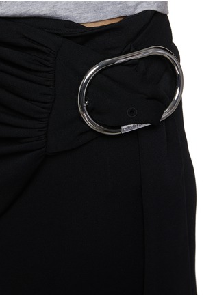  - PACO RABANNE - Asymmetrical Ruched Waist Fluid Pants