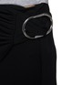  - PACO RABANNE - Asymmetrical Ruched Waist Fluid Pants