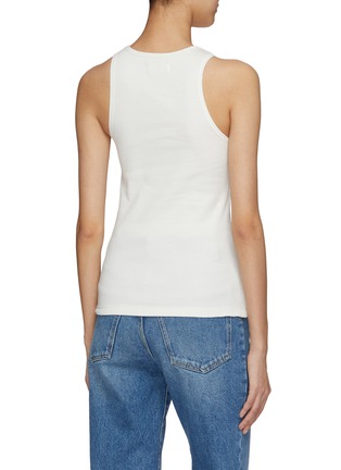Back View - Click To Enlarge - PACO RABANNE - Textured Logo Ribbed Tank Top