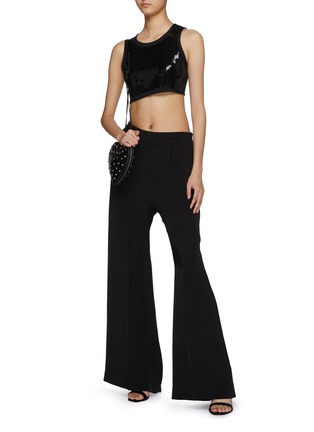 Figure View - Click To Enlarge - PACO RABANNE - All Over Paillettes Cropped Tank Top