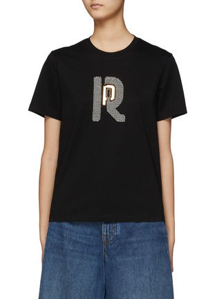 Main View - Click To Enlarge - PACO RABANNE - R-Logo Cotton T-Shirt