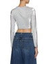 Back View - Click To Enlarge - PACO RABANNE - Embellished Cropped Lurex Top