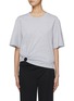 Main View - Click To Enlarge - PACO RABANNE - Asymmetric Ring Detail Cotton T-Shirt