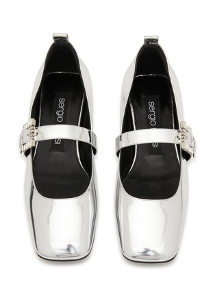 Detail View - Click To Enlarge - SERGIO ROSSI - Twenty Buckle Ballet Flats
