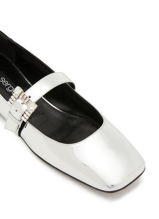 Detail View - Click To Enlarge - SERGIO ROSSI - Twenty Buckle Ballet Flats