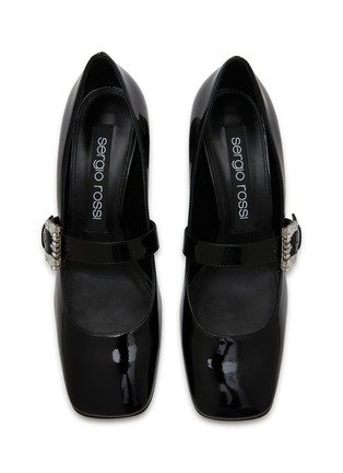 Detail View - Click To Enlarge - SERGIO ROSSI - 45 Patent Leather Mary Jane Pumps