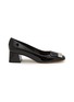 Main View - Click To Enlarge - SERGIO ROSSI - Sr1 45 Block Heel Leather Pumps