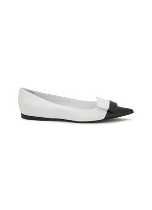 Main View - Click To Enlarge - SERGIO ROSSI - Sr1 Leather Ballerina Flats