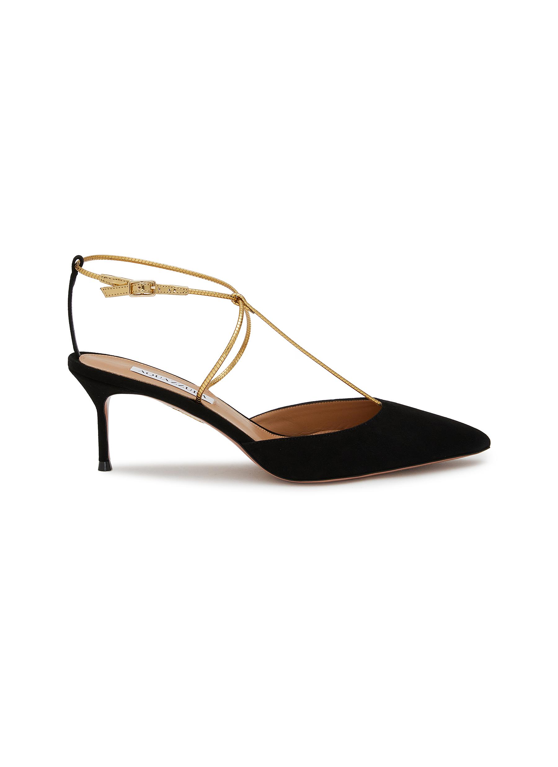 Aquazzura black suede outlet pumps